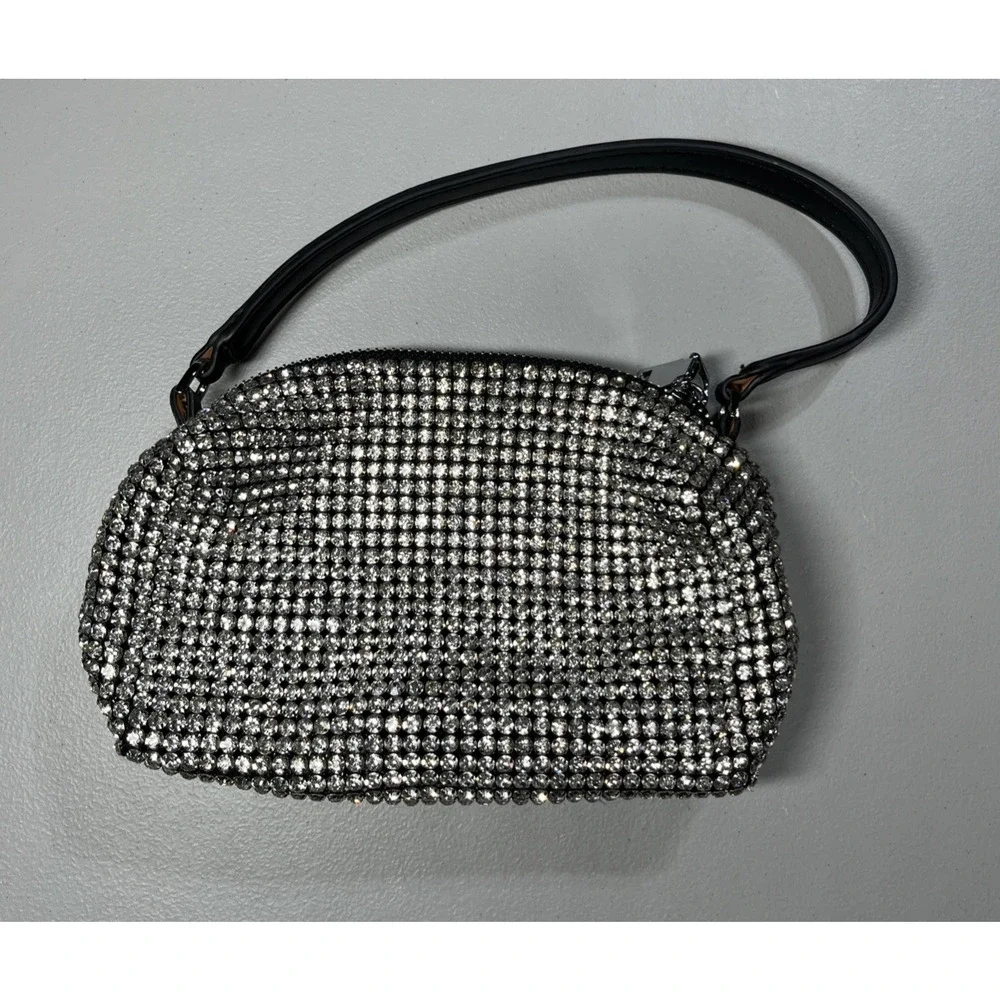 All Over Rhinestone Sparkle Mini Evening Formal Bag Purse Crystal Hoco Bling